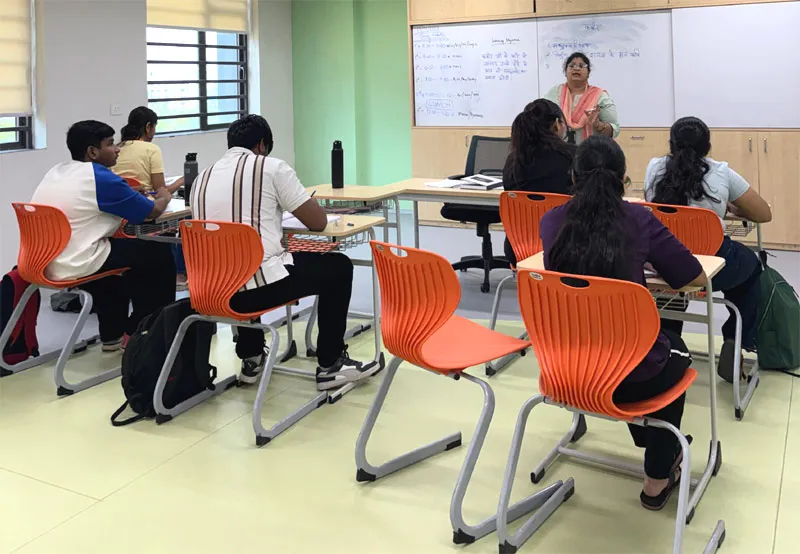 Student in classroom